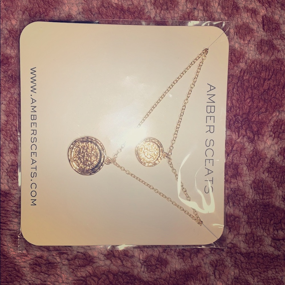 Double coin necklace